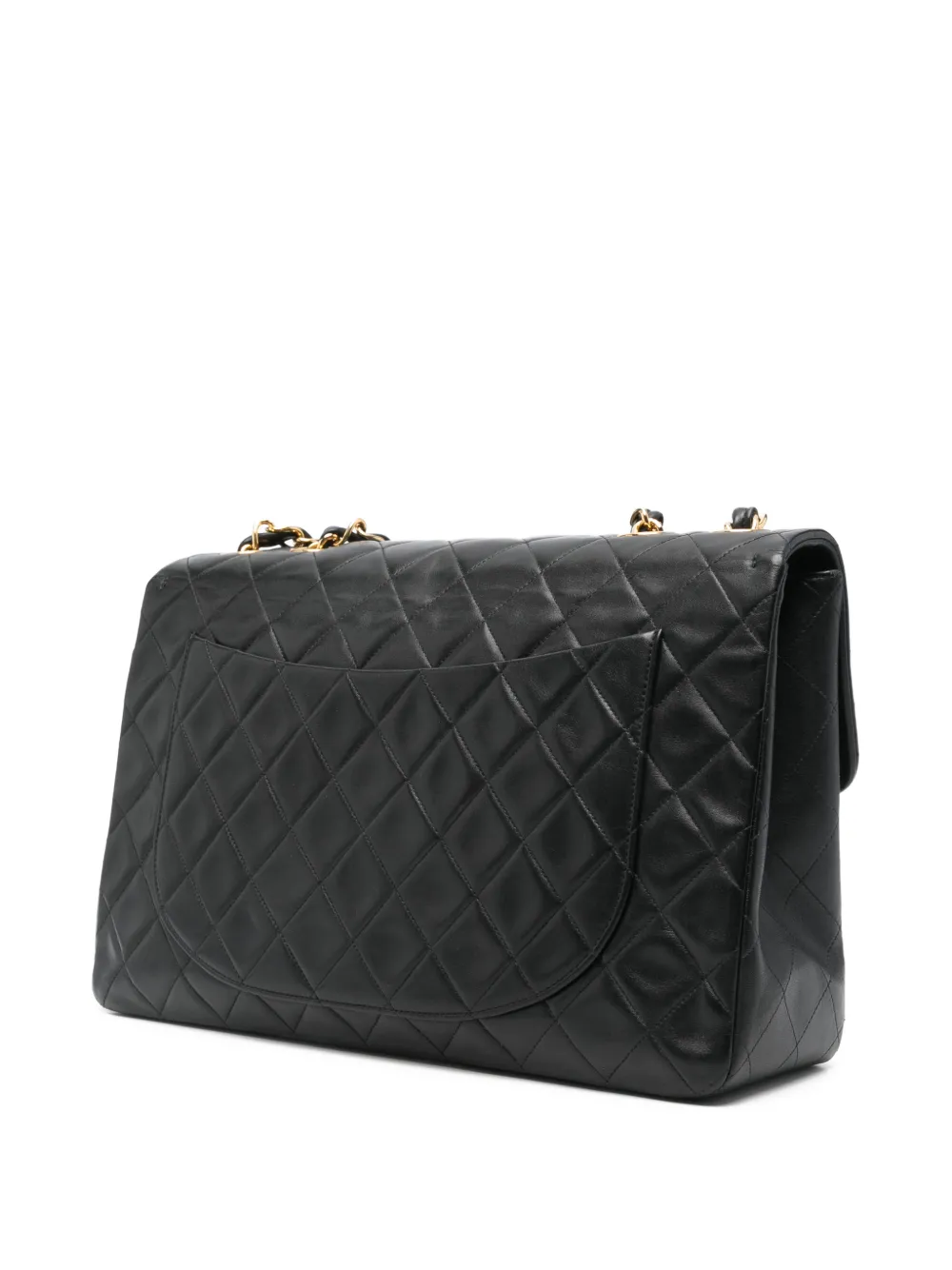 1990s Maxi Jumbo Quilted Leather Shoulder Bag