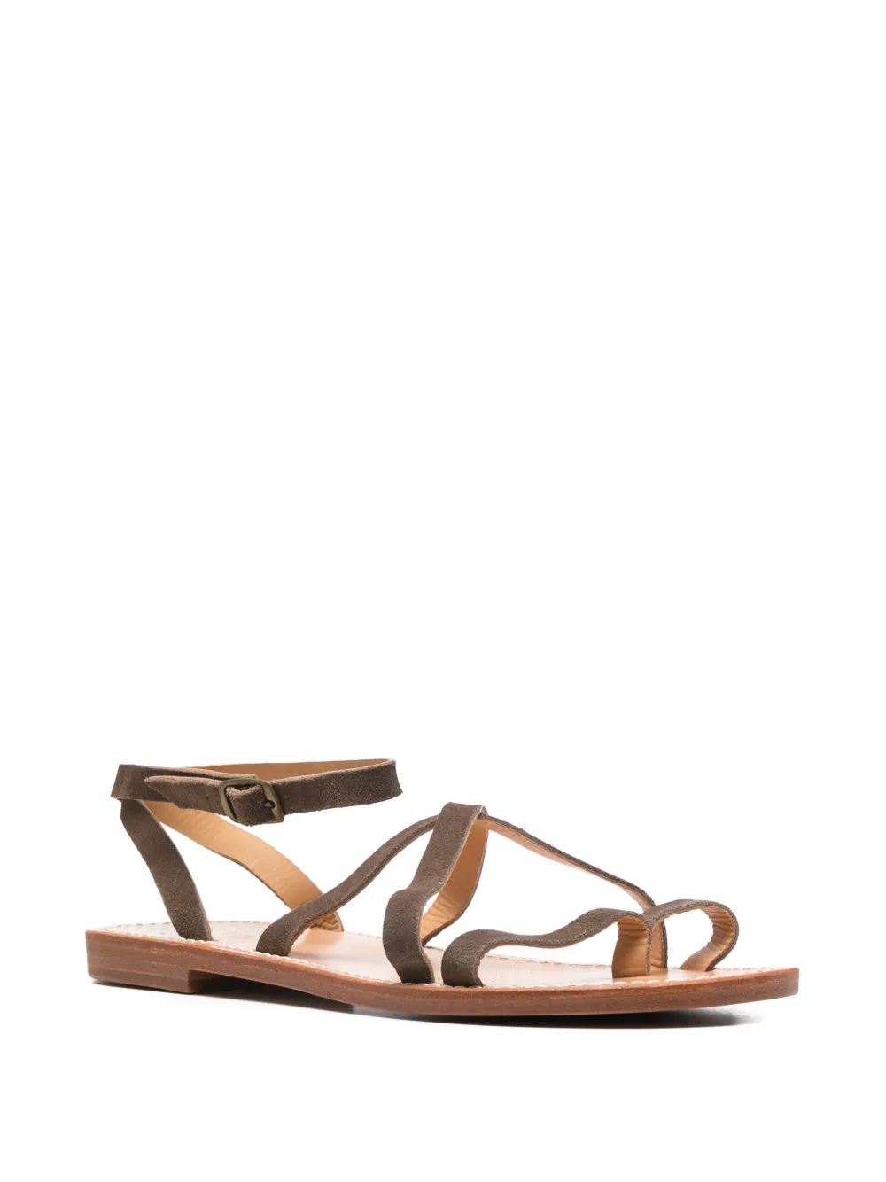 La Botte Gardiane Sauve sandalen met gesp Bruin