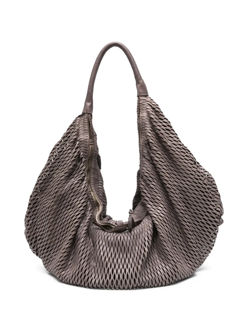 SOMMET Aura XL woven shoulder bag - Grigio