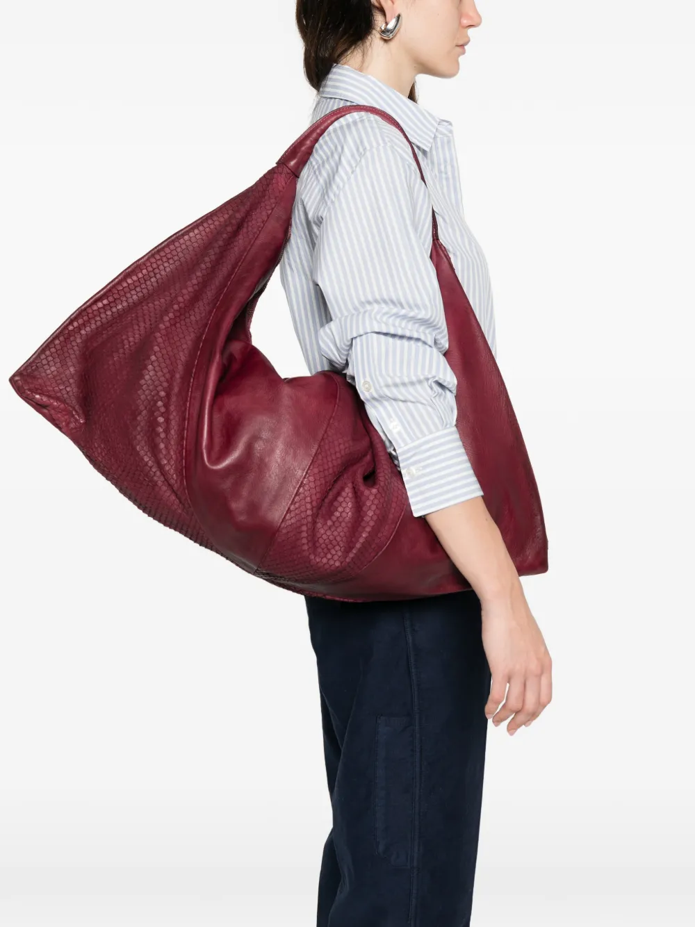 Aura Textured Shoulder Bag