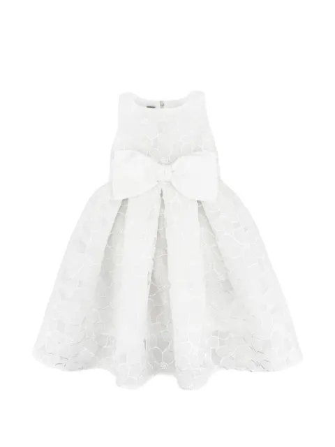 La Stupenderia flowers-embroidered dress