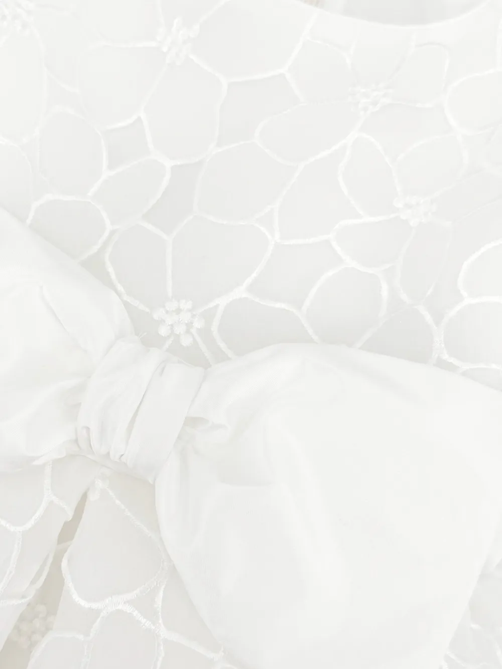  La Stupenderia Flowers-embroidered Dress - White 