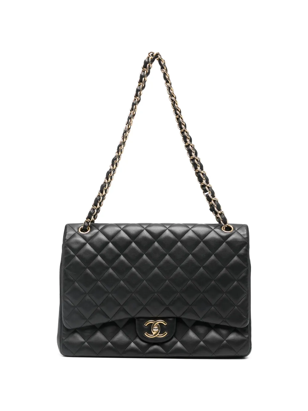 CHANEL Pre-Owned Borsa a spalla Timeless Jumb in pelle trapuntata - Nero