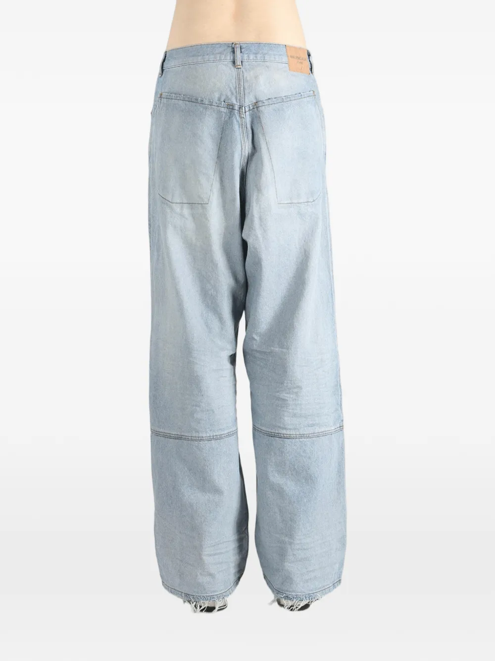 Balenciaga Gerafelde jeans Blauw