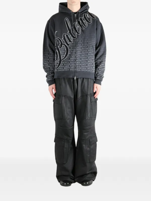 Balenciaga ジップアップ パーカー | ブラック | FARFETCH JP