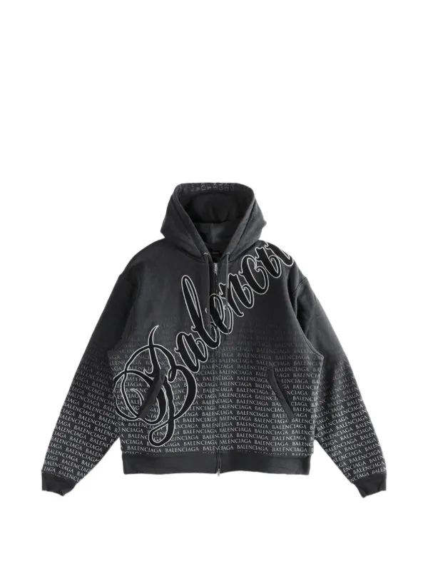 Balenciaga ジップアップ パーカー | ブラック | FARFETCH JP