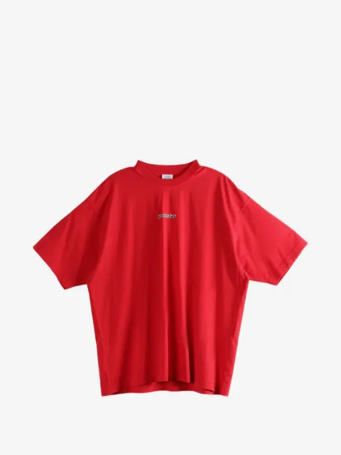 VETEMENTS playera estampada con hombros caídos
