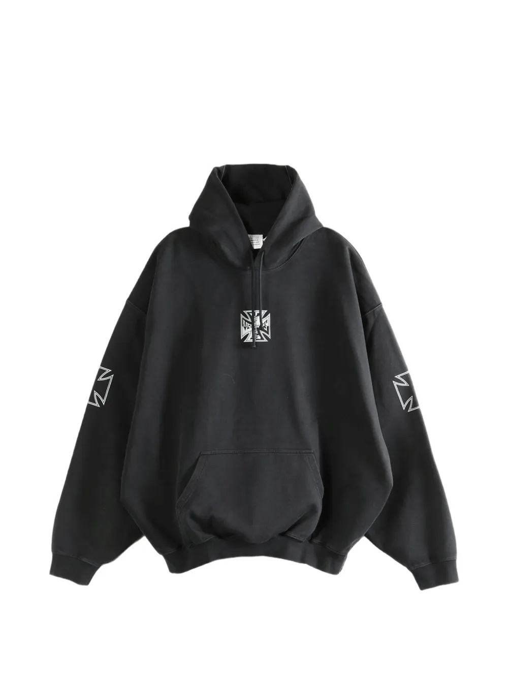 VETEMENTS printed hoodie - Nero