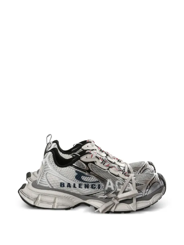 Balenciaga 3XL Split ロゴ スニーカー | ホワイト | FARFETCH JP