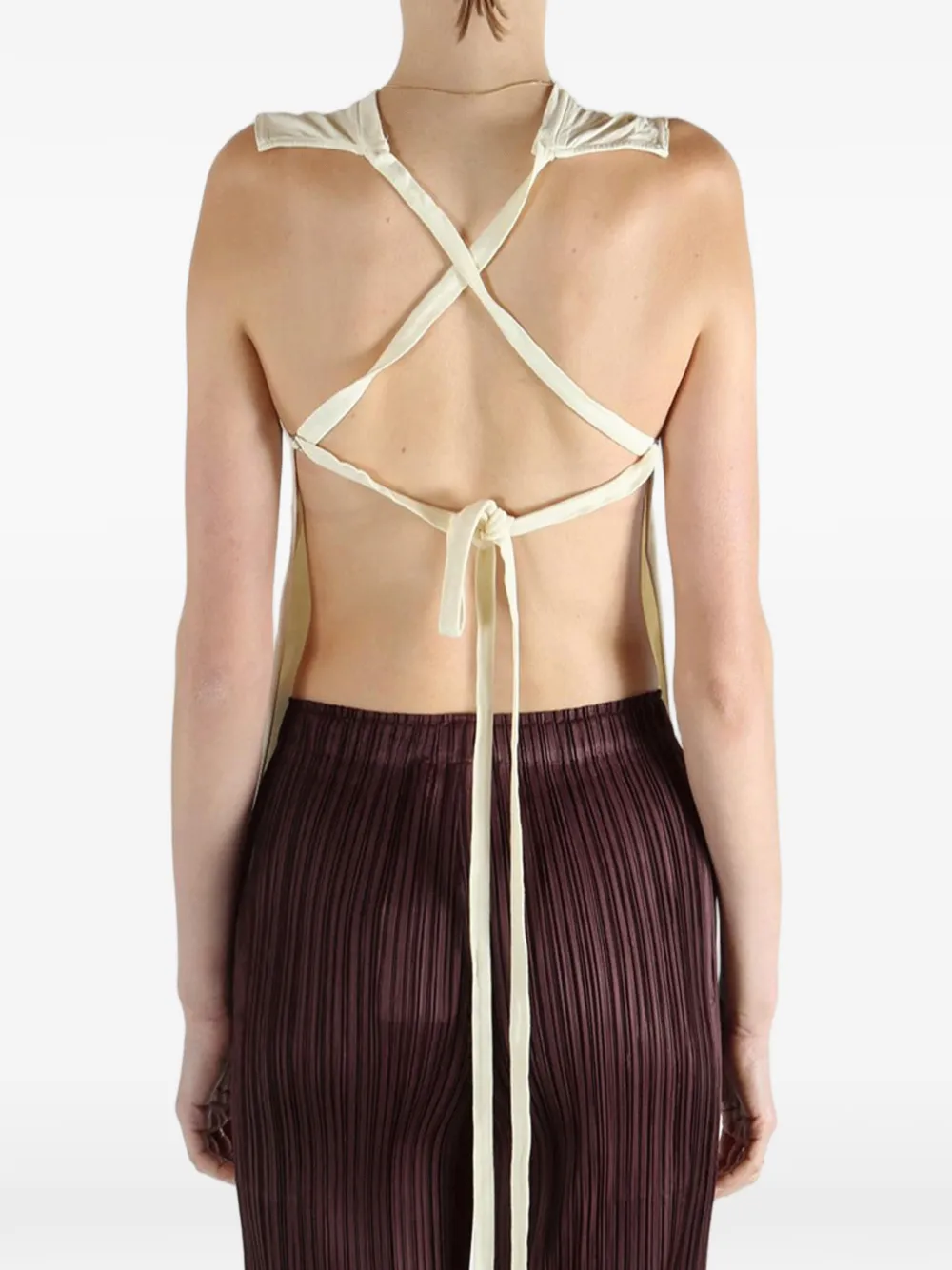  Rier Tie-fastening T-shirt - Neutrals 