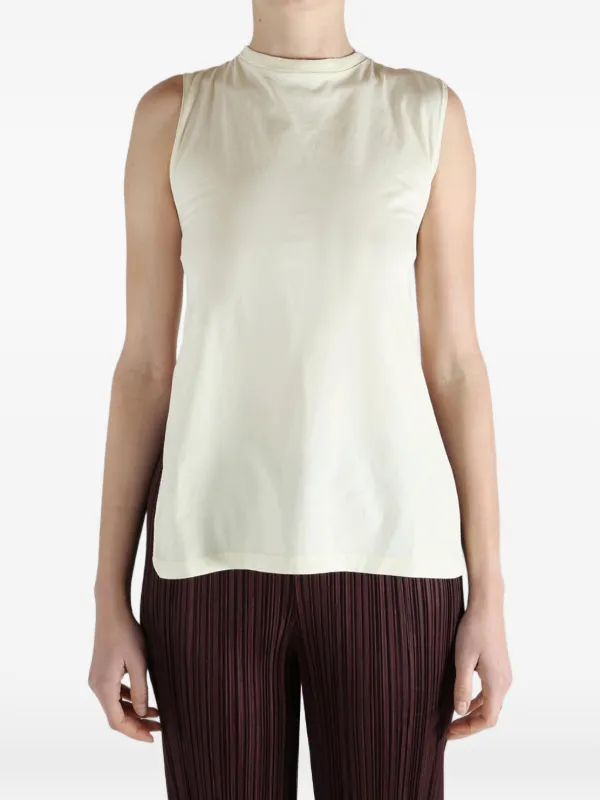 Rier Tie-fastening T-shirt in Neutrals