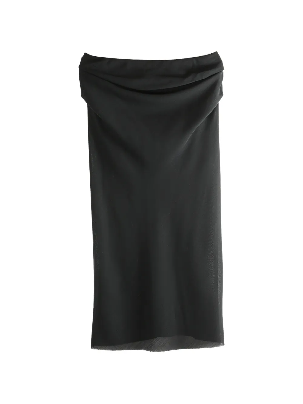 Rier draped midi skirt - Nero