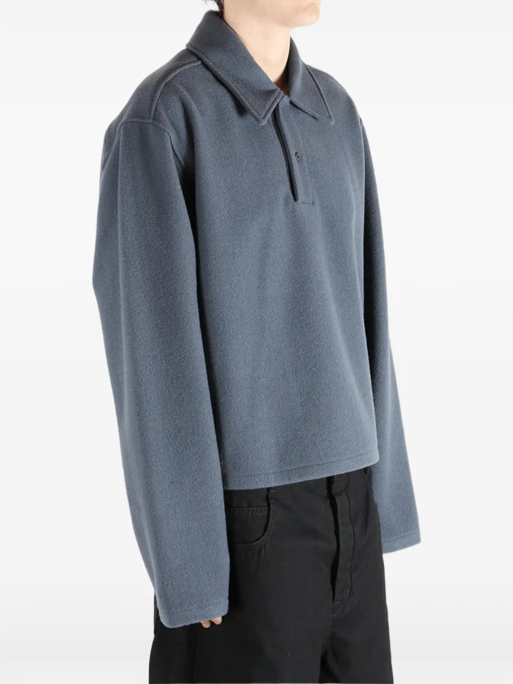  Rier Long-sleeve Polo Shirt - Grey 
