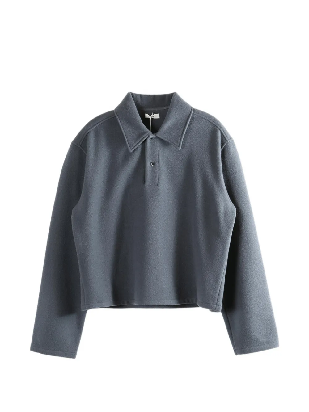 Rier long-sleeve polo shirt - Grigio
