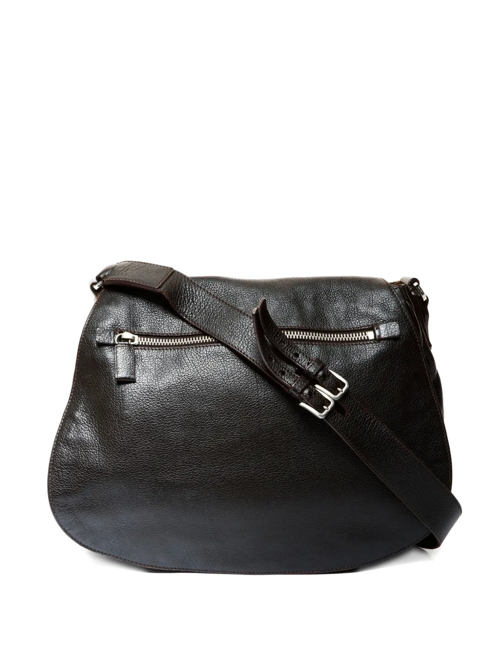 Prada Pre-Owned 2000s logo-plaque shoulder bag - Marrone