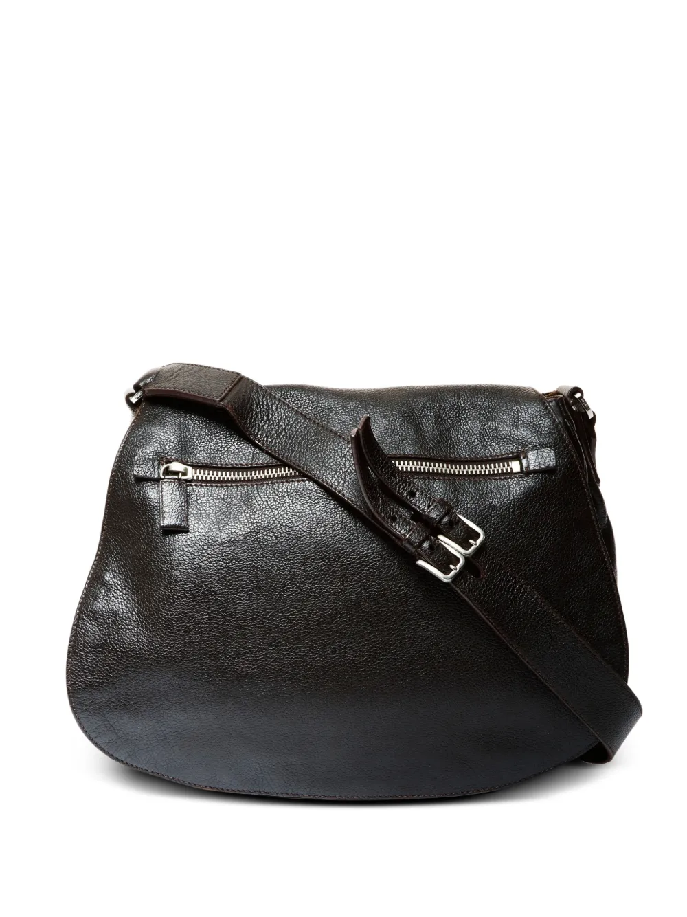 Prada Pre-Owned 2000s logo-plaque shoulder bag - Marrone