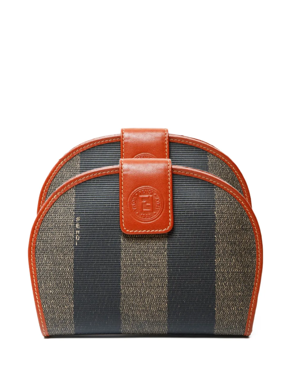 Fendi Pre-Owned 1990s-2000s striped wallet - Marrone