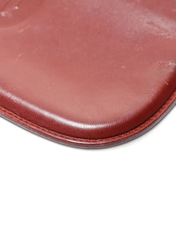 Celine Pre-Owned 1990-2000 logo-embossed Leather Pouch | Red