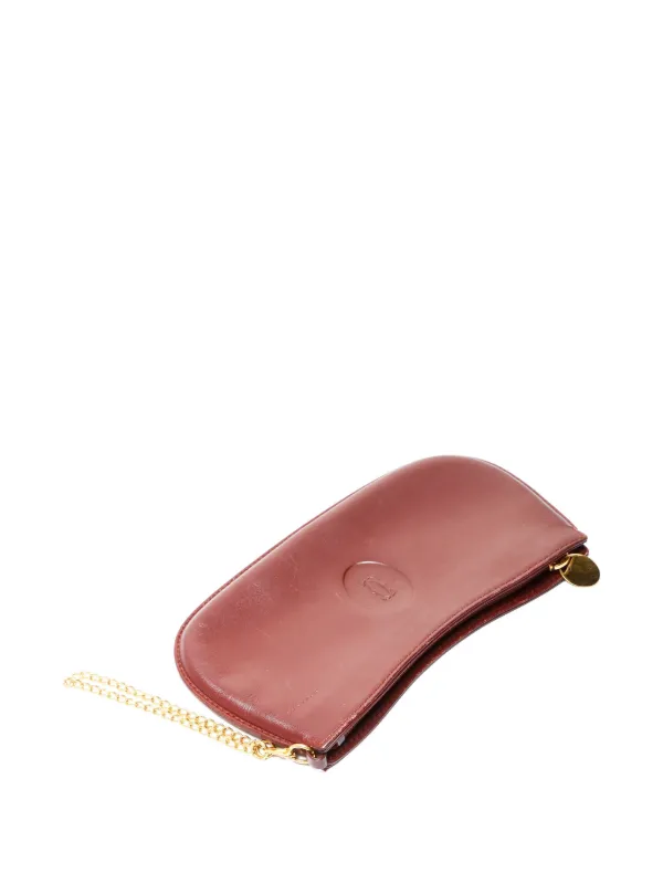 Celine Pre-Owned 1990-2000 logo-embossed Leather Pouch | Red