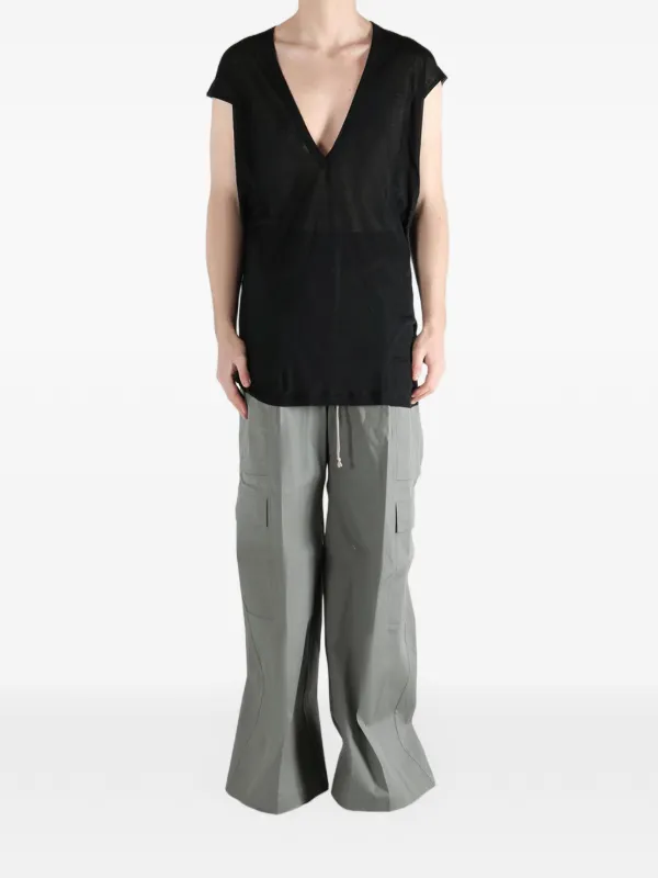 Rick Owens Vネック Tシャツ | ブラック | FARFETCH JP
