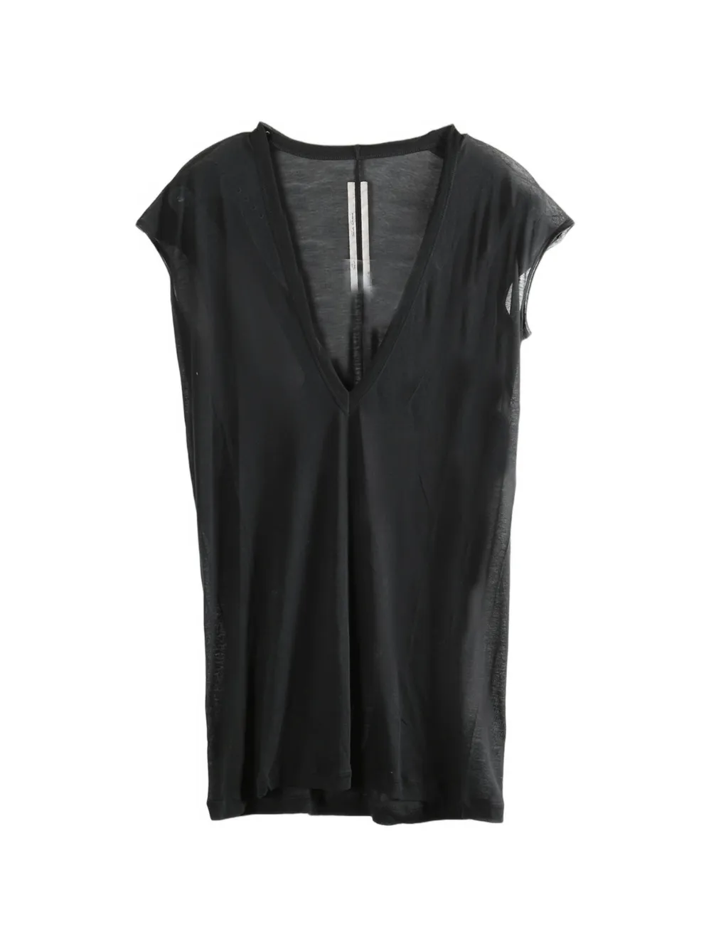 Rick Owens T-shirt con scollo a V - Nero