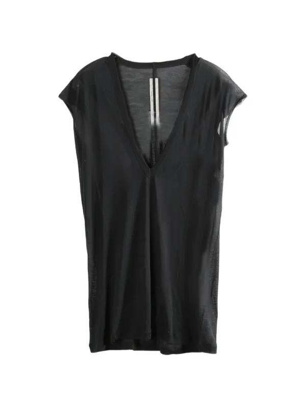 Rick Owens リックオウエンス ディランT Vネック ブラック 33484795_64601914_600.jpg