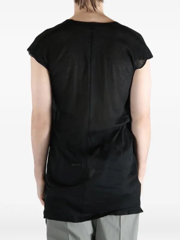 Rick Owens V-neck T-shirt | Black | FARFETCH IL