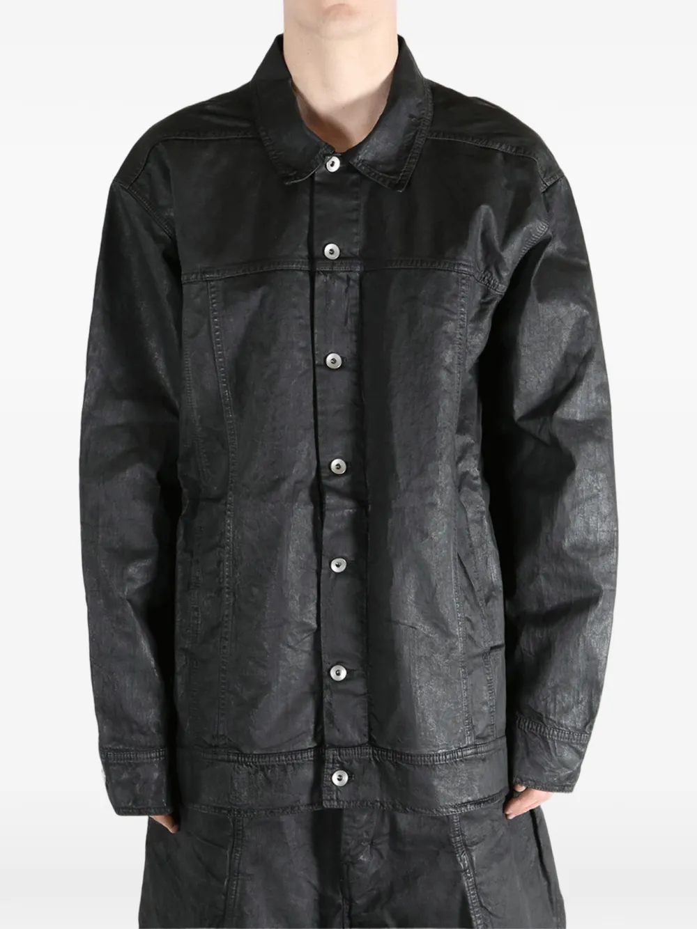  Rick Owens Drkshdw Button-up Jacket - Black 