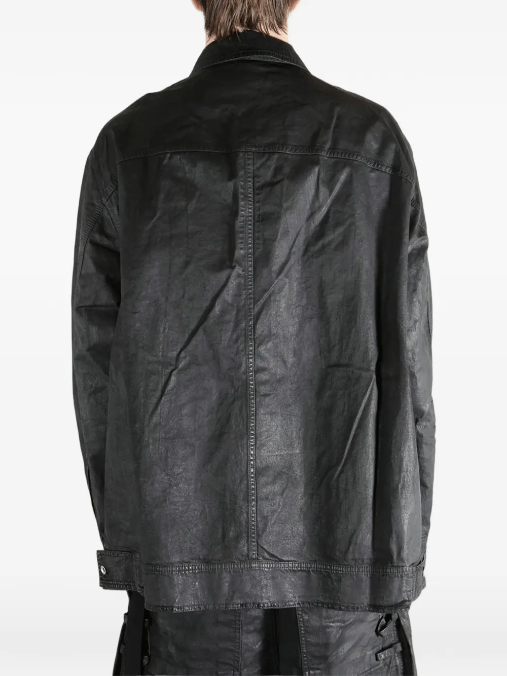 Rick Owens DRKSHDW Button-up jack Zwart