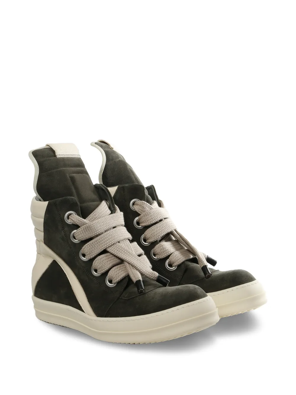 Rick Owens Jumbolaced Geobasket sneakers Groen
