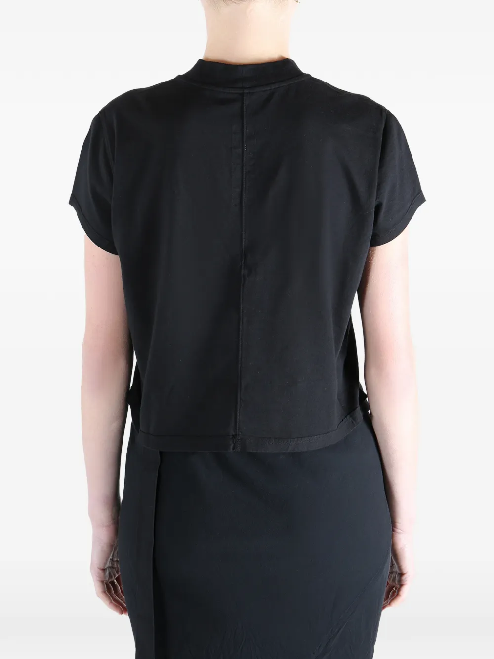 Rick Owens DRKSHDW Cropped T-shirt Zwart