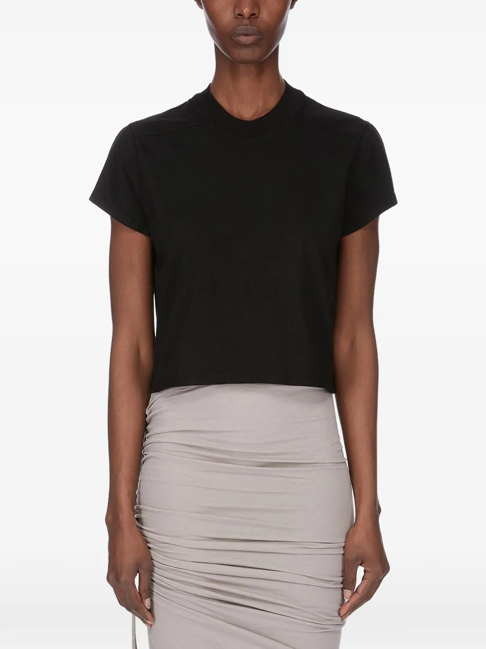 Rick Owens DRKSHDW Cropped T-shirt Zwart