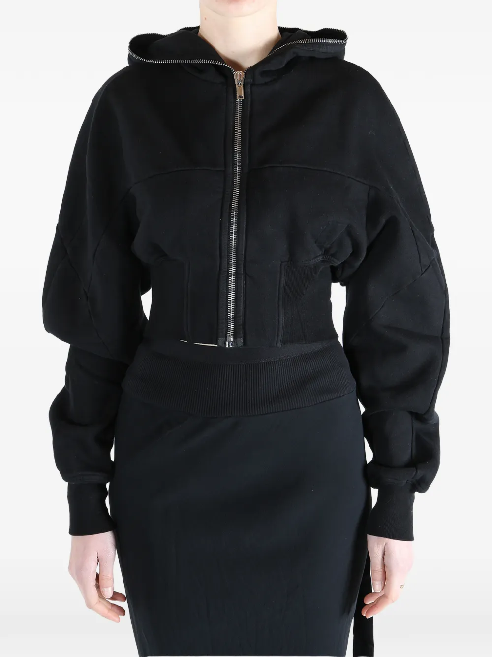 Rick Owens DRKSHDW Hoodie met rits Zwart