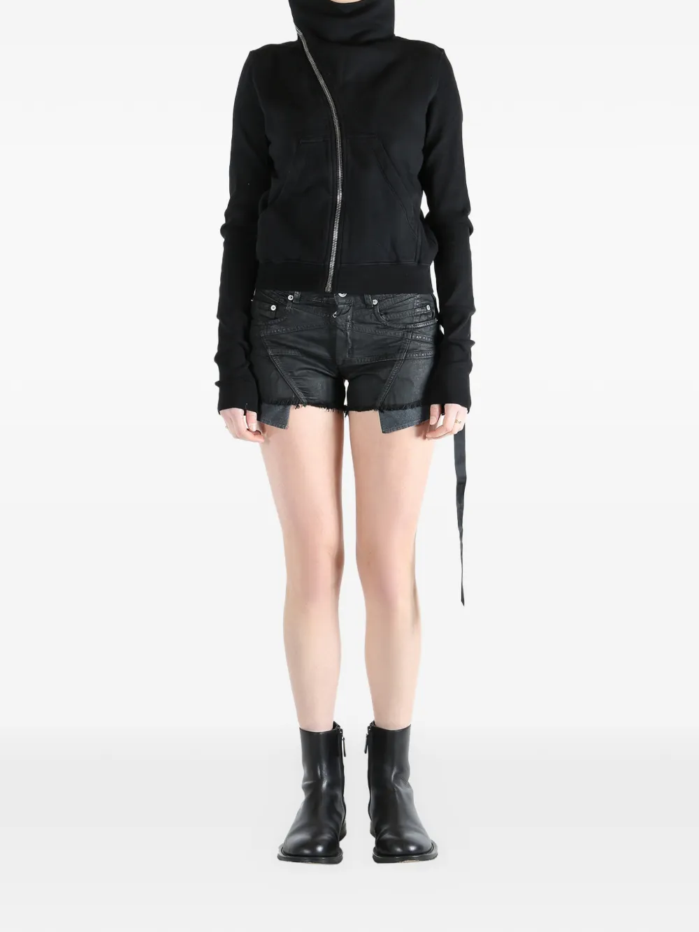  Rick Owens Drkshdw Zip-up Sweatshirt - Black 