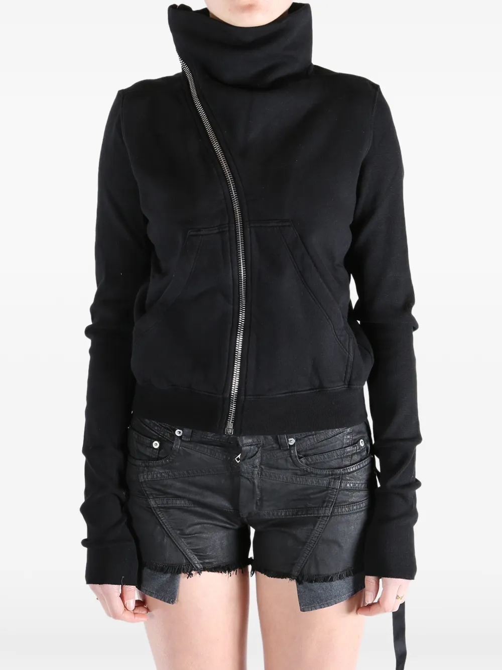  Rick Owens Drkshdw Zip-up Sweatshirt - Black 