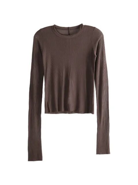 Rick Owens ribbed long-sleeved top