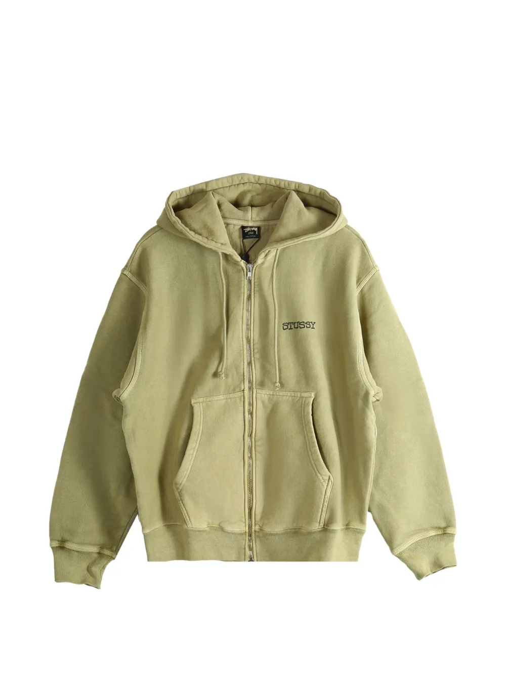 Stüssy zip-fastening hoodie - Verde