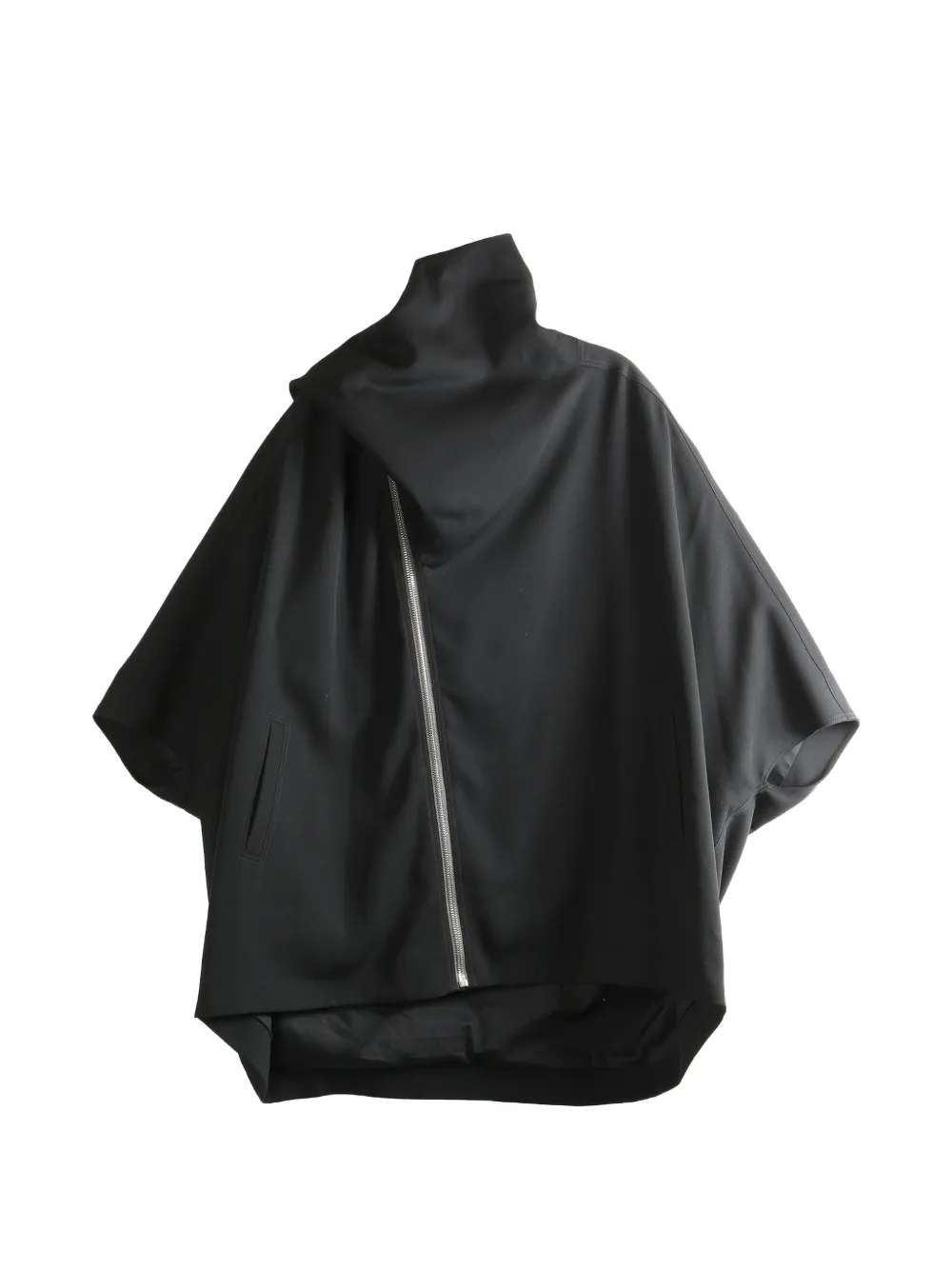 Rick Owens zip funnel-neck jacket - Nero