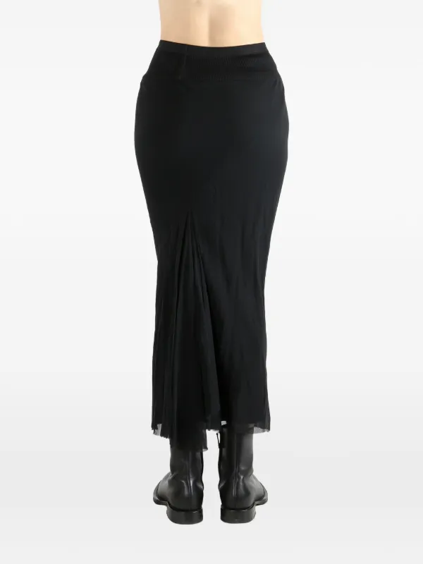 Rick Owens ブラック フレアスカート 42 Rick Owens マキシスカート | ブラック | FARFETCH JP