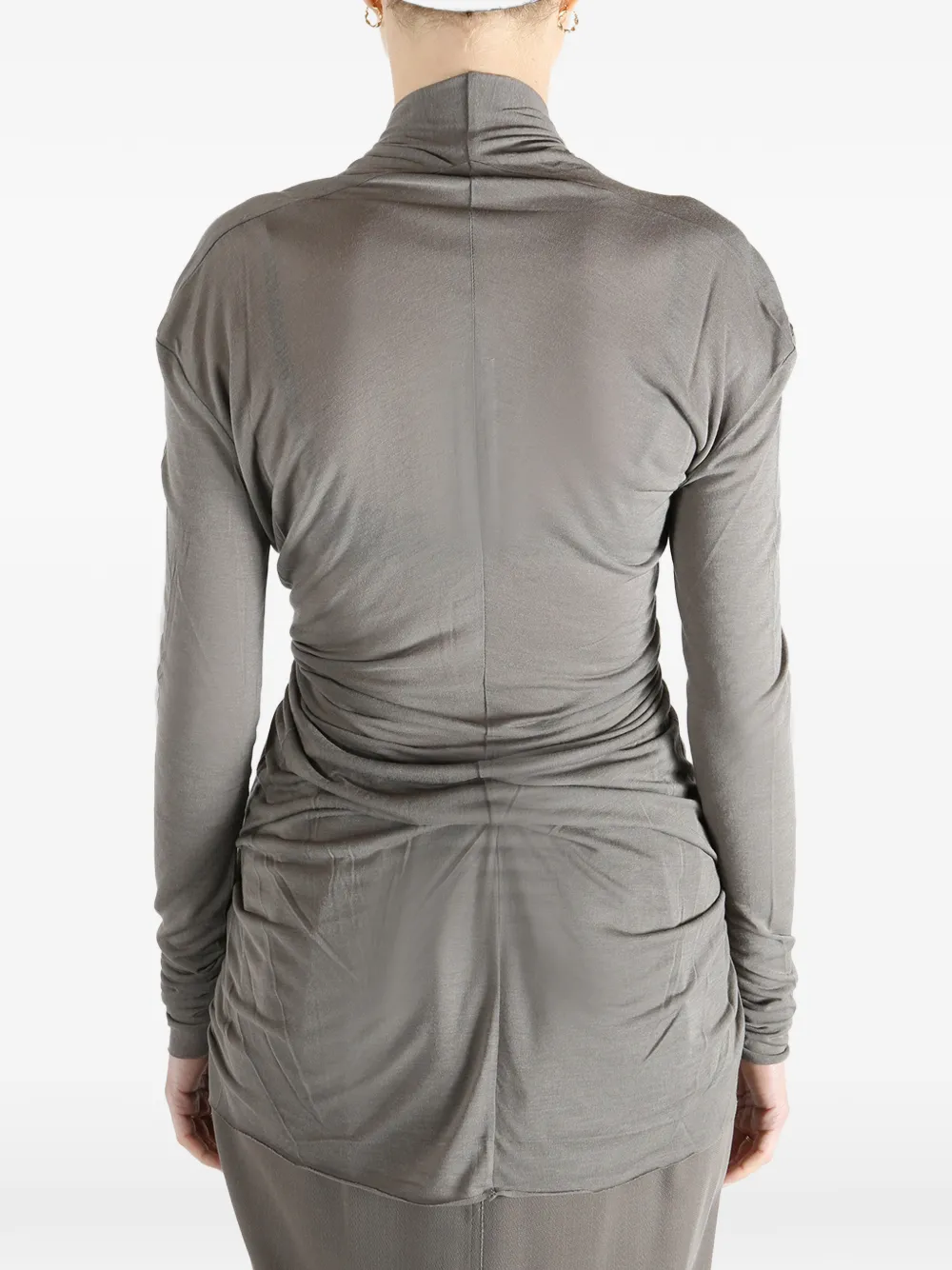 Rick Owens Gedrapeerde top Grijs