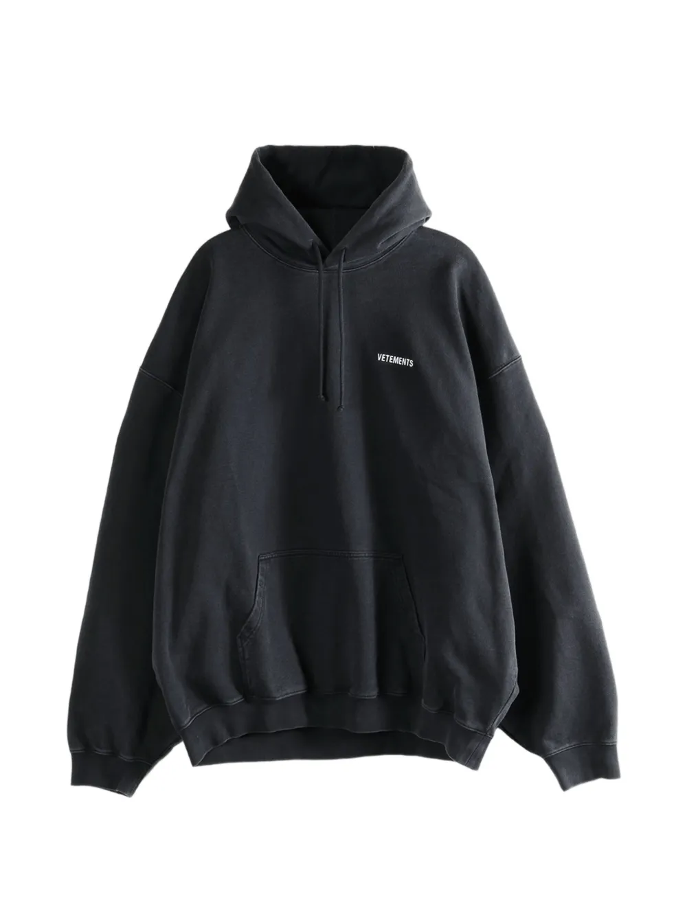 VETEMENTS logo-detail hoodie - Nero