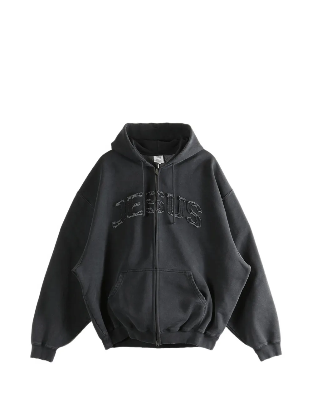 VETEMENTS zip-up hoodie - Nero