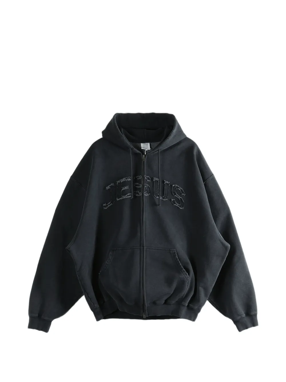 VETEMENTS zip-up hoodie - Nero