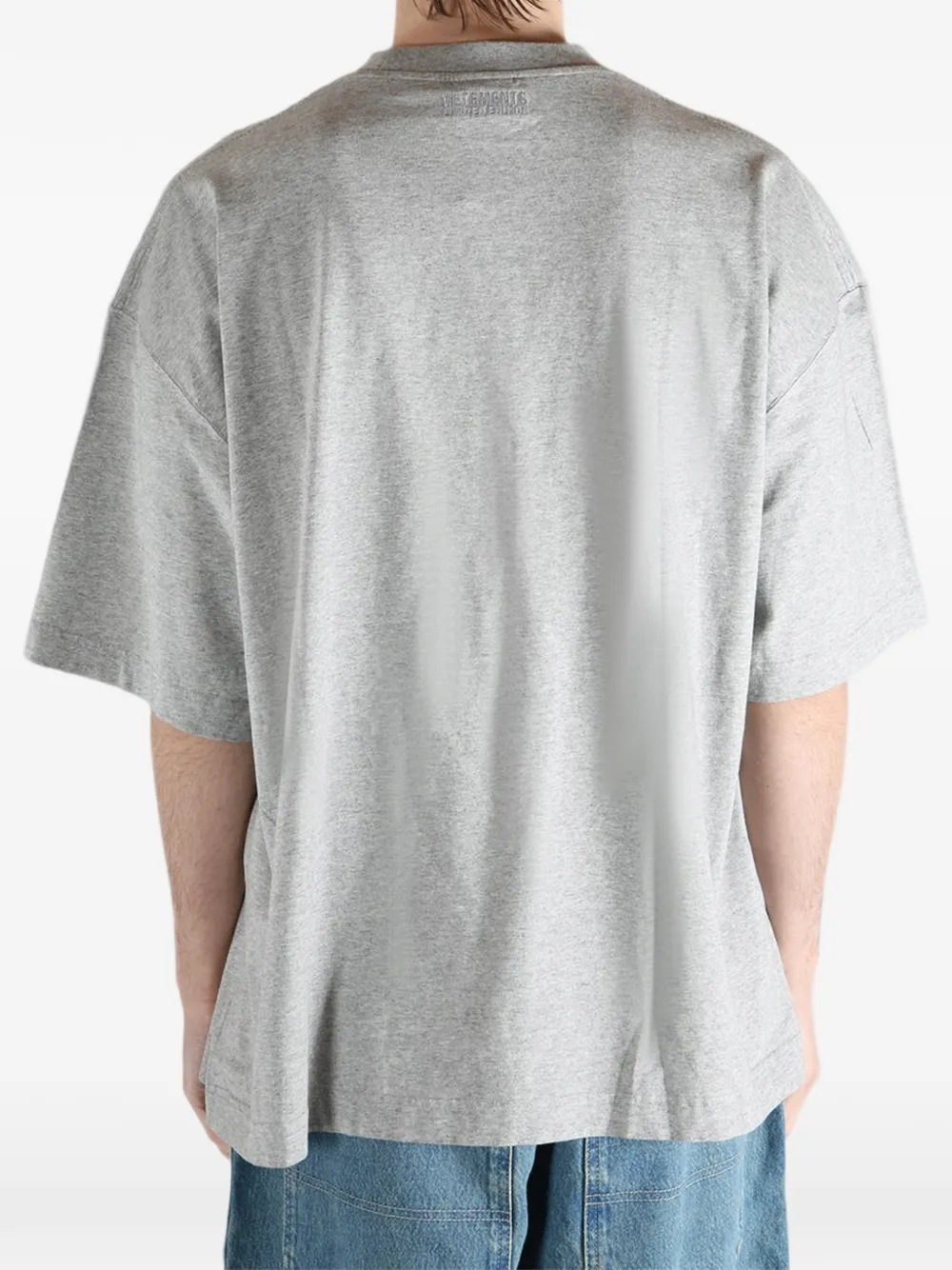 VETEMENTS T-shirt met Nerd-print Grijs