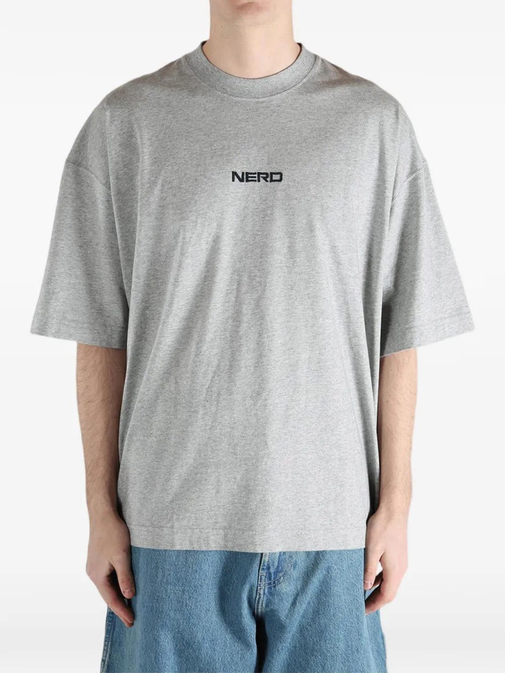 VETEMENTS T-shirt met Nerd-print Grijs