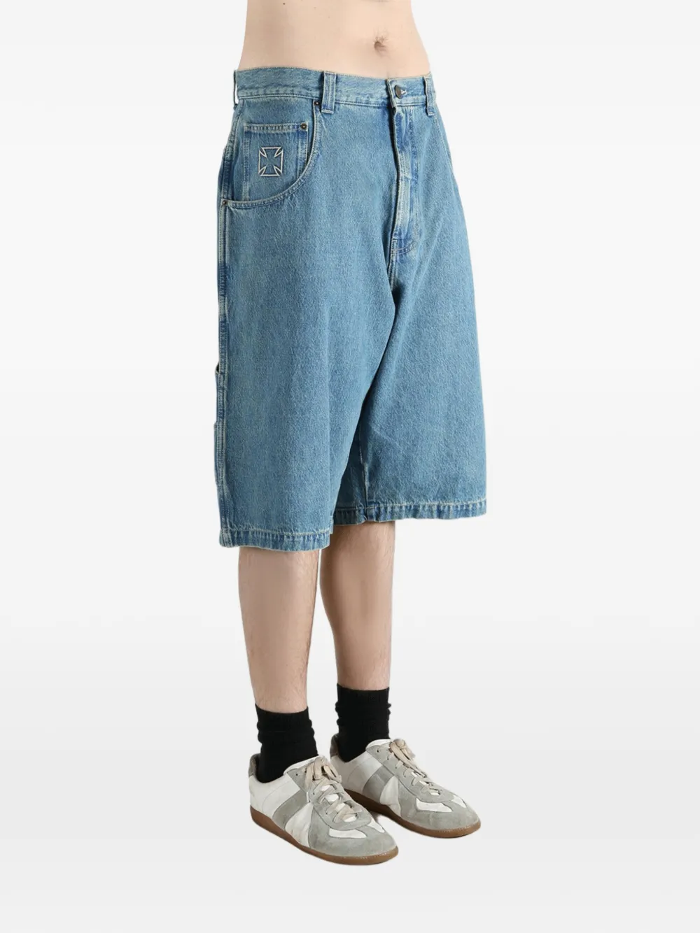 VETEMENTS Shorts met logo Blauw