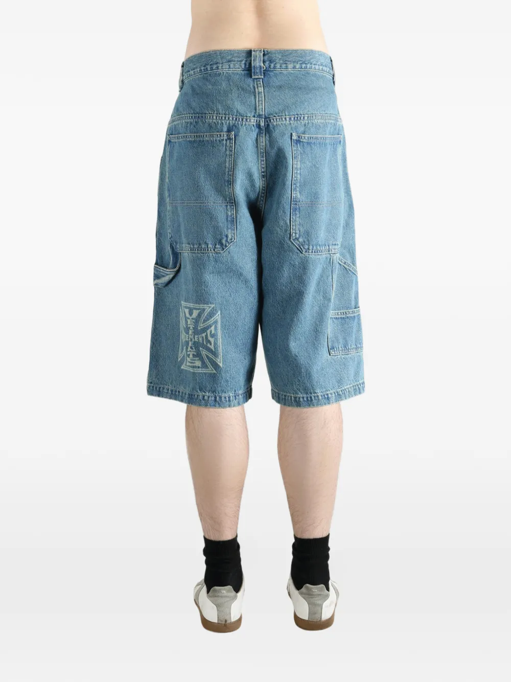 VETEMENTS Shorts met logo Blauw