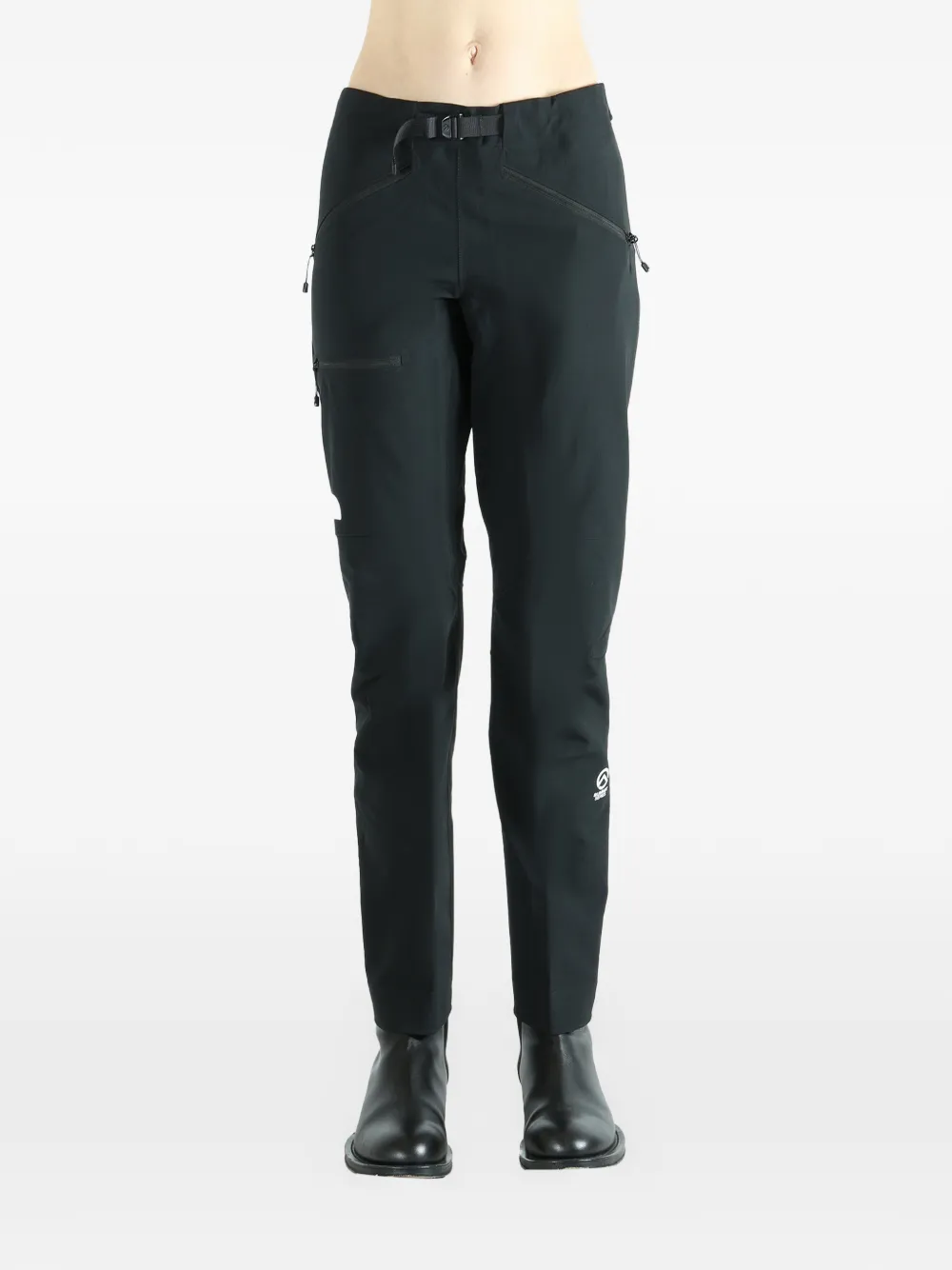 buckle-fastening trousers