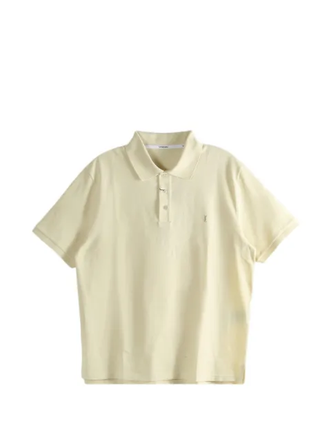 Saint Laurent playera tipo polo manga corta con botones