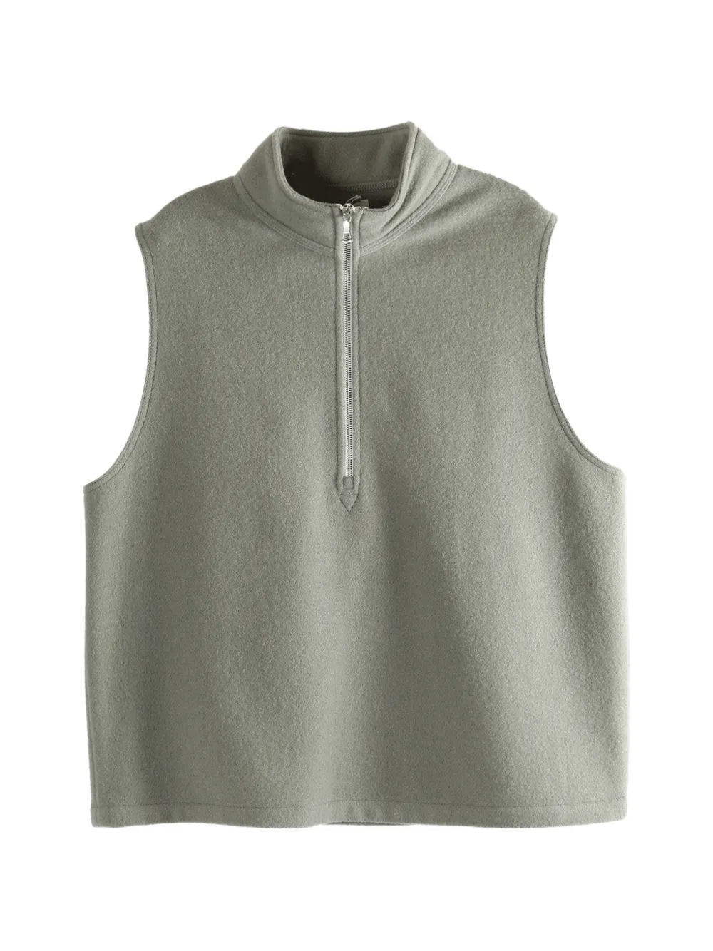 Rier Zip-fastening Sleeveless Vest In Gray